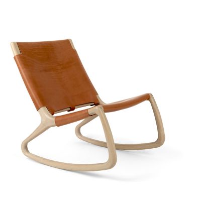 Rocker Rocking Chair Harness Leather Mater